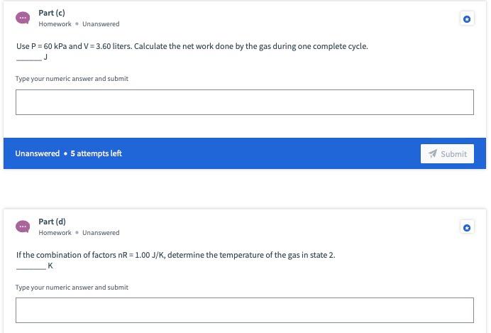 Solved Problem 3 - Thermodynamic cycle pressure 2 B ЗР 3 А. | Chegg.com