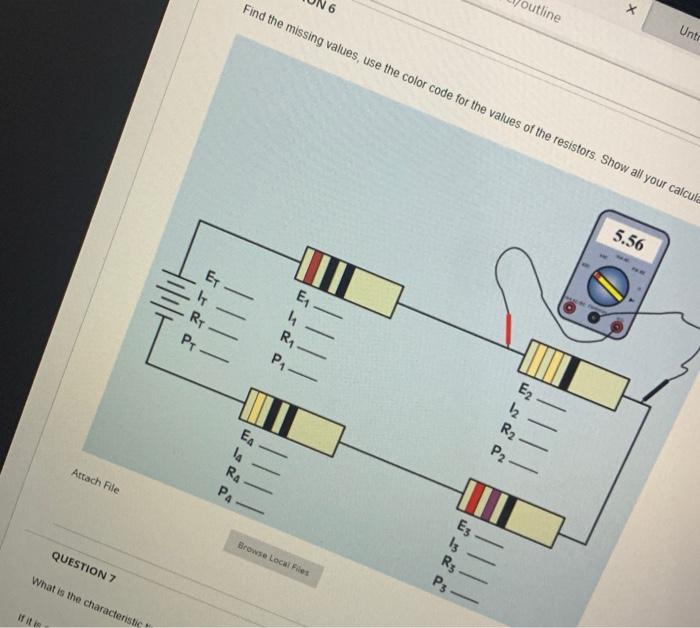 Solved Find the missing values, use the color code for the | Chegg.com
