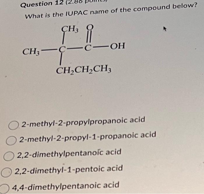 2 2 dimethylpropanoic acid common name