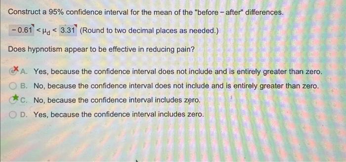 Solved Construct a 95% confidence interval for the mean of | Chegg.com