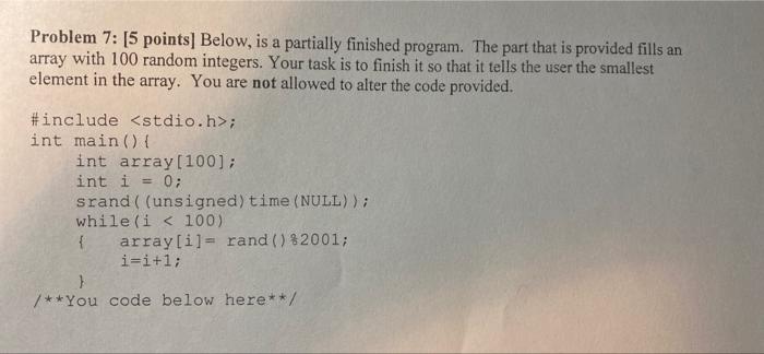 Solved In c code, solve this and only use while, if, and | Chegg.com