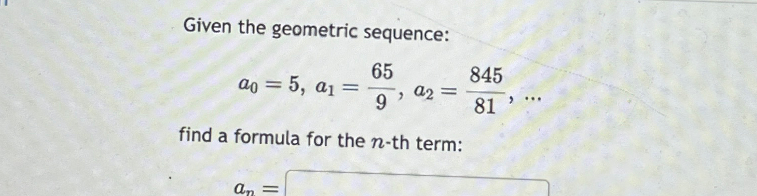 Solved Given the geometric | Chegg.com