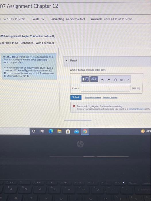 Solved 07 Assignment Chapter 12 Jul 18 by 11:59 pm Points 12 | Chegg.com