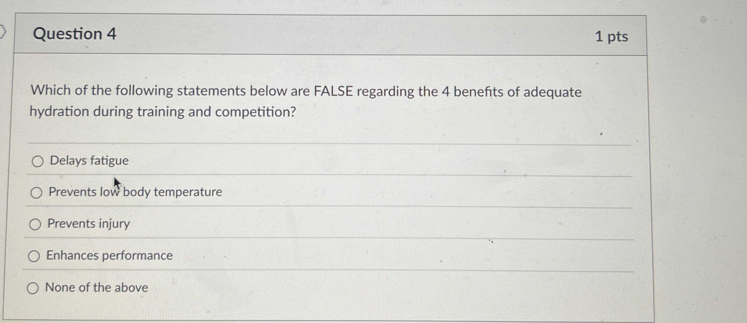 Solved Question 41 ﻿ptsWhich of the following statements | Chegg.com