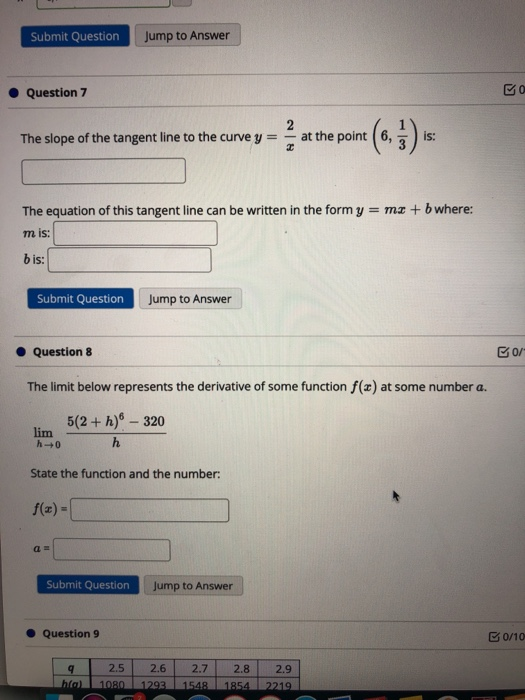 Solved Submit Question Jump to Answer • Question 7 BO The | Chegg.com