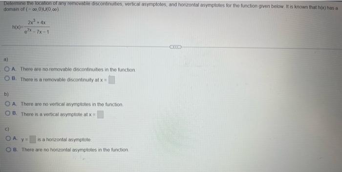 Solved Determine The Location Of Any Removable