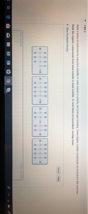 Hydrophobic Versus Hydrophilic Rank The Following Chegg 