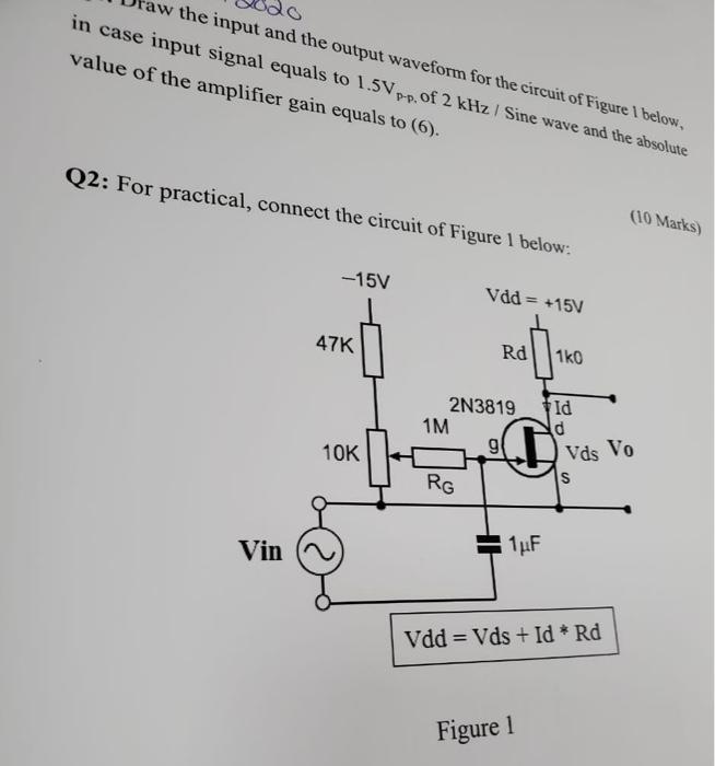 Solved the input and the output waveform for the circuit of | Chegg.com