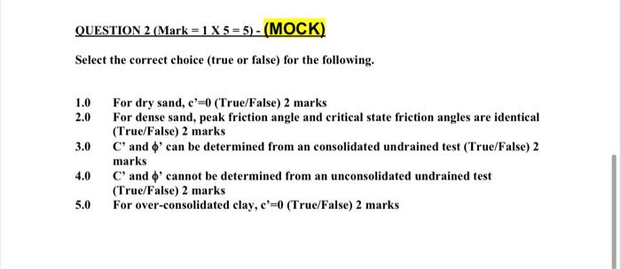 Solved Question 1 - Multiple Choice Questions (Mark = 1 X 10 | Chegg.com
