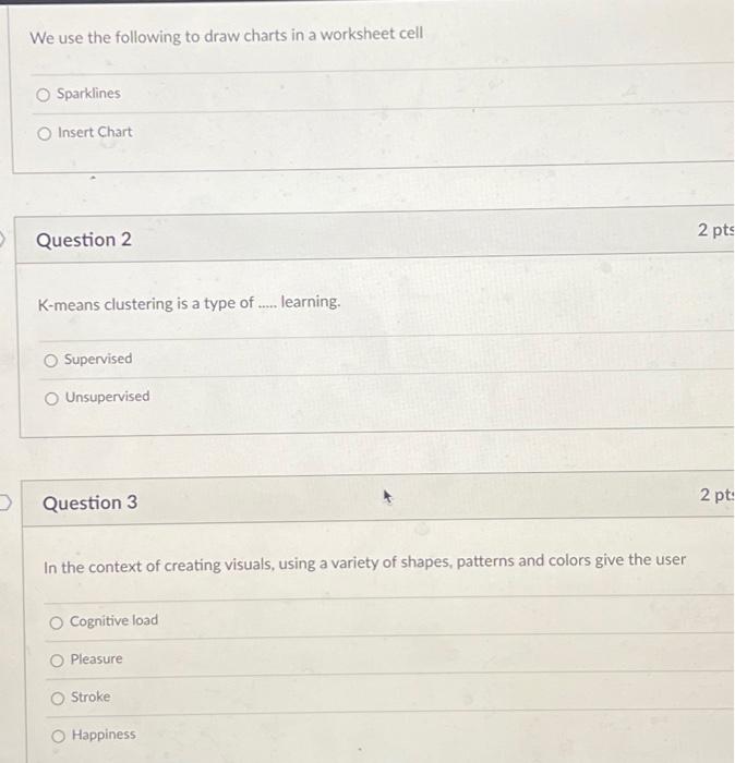 Solved We use the following to draw charts in a worksheet | Chegg.com