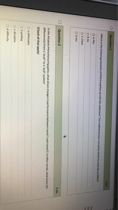 Solved Question 1 2 pts Which of the following elements of | Chegg.com