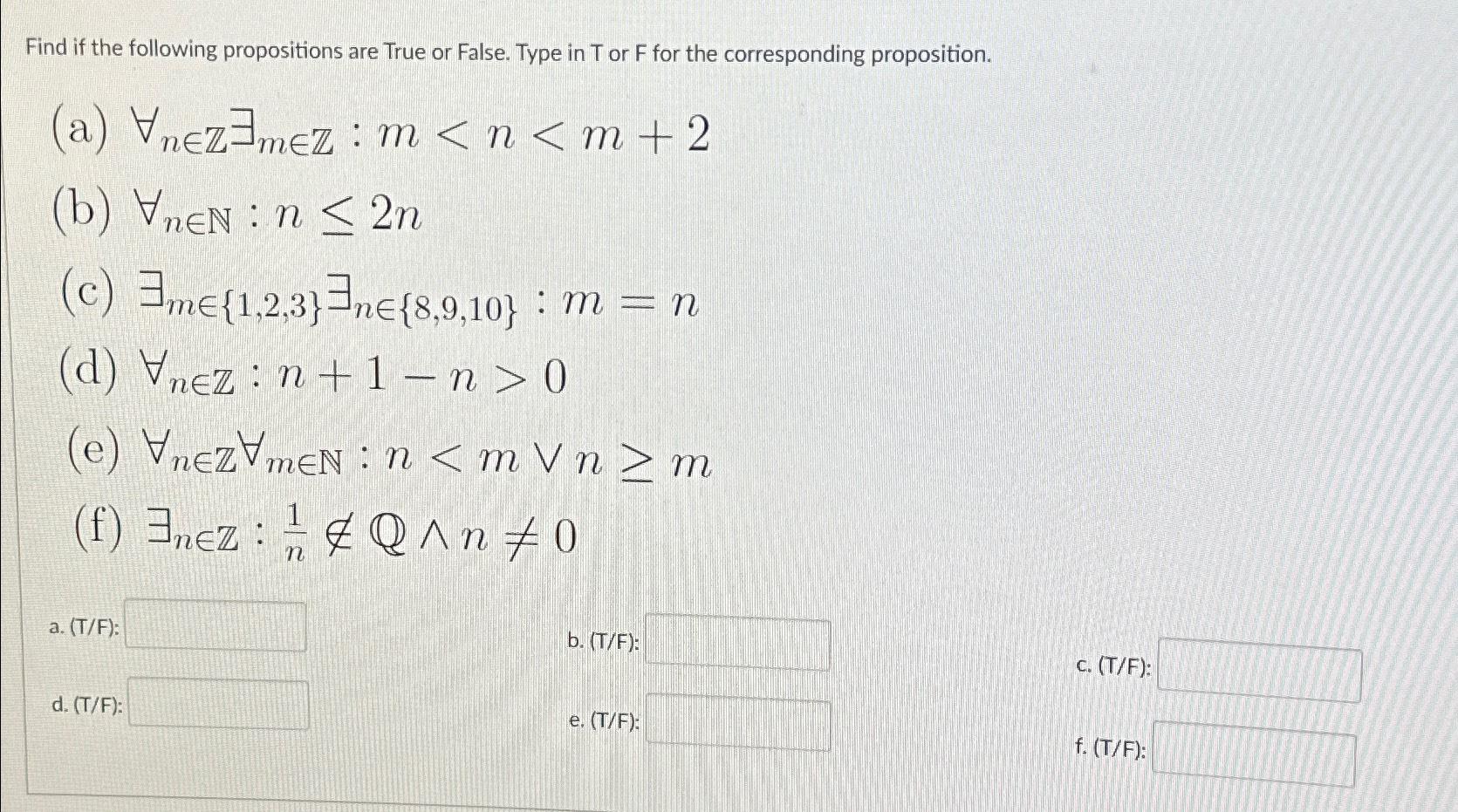 solved-find-if-the-following-propositions-are-true-or-false-chegg