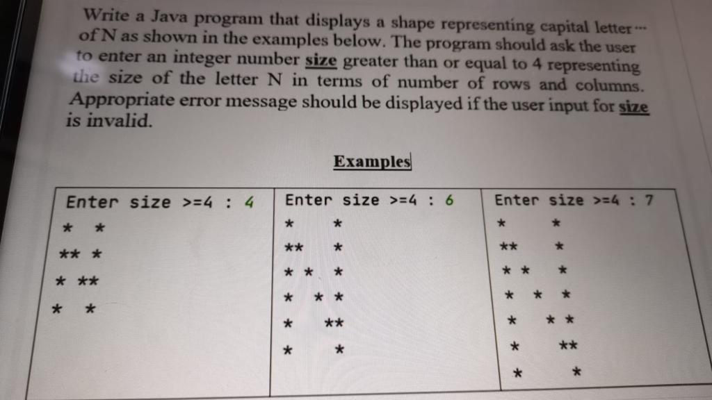 Solved Write a Java program that displays a shape | Chegg.com