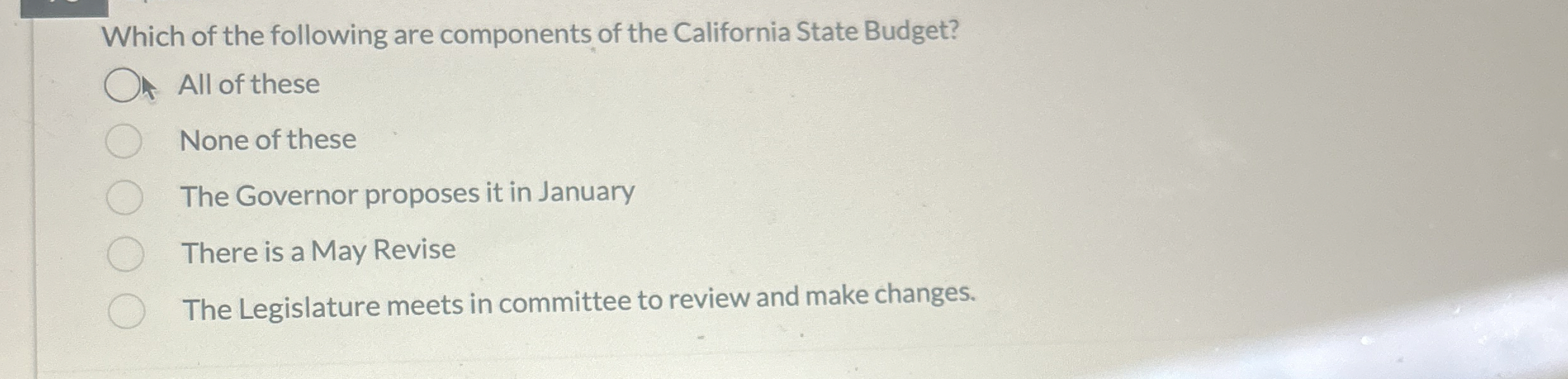 Solved Which of the following are components of the | Chegg.com