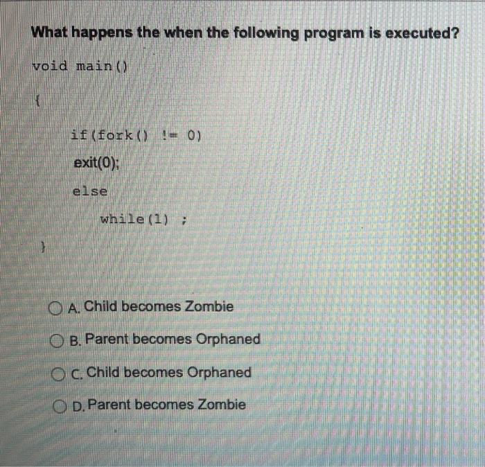 Solved What happens the when the following program is | Chegg.com
