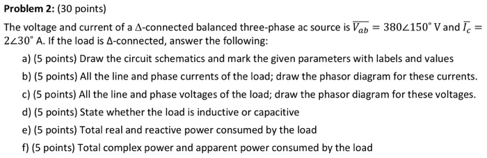 Solved Problem 2: (30 points) The voltage and current of a | Chegg.com