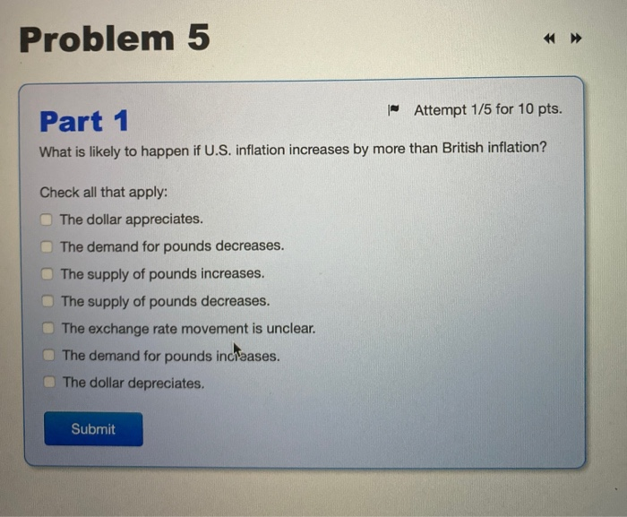 Solved Problem 5 Part 1 Attempt 1/5 For 10 Pts. What Is | Chegg.com