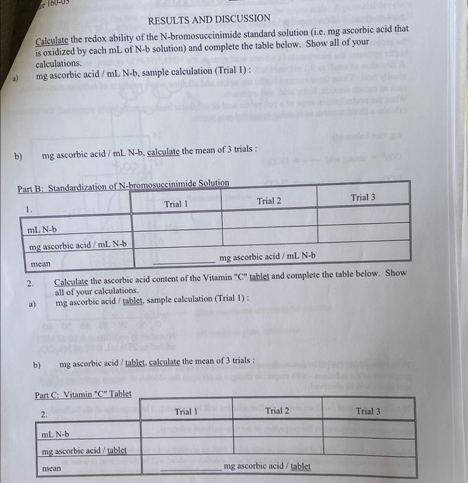 using the tables provided please help answer lab | Chegg.com