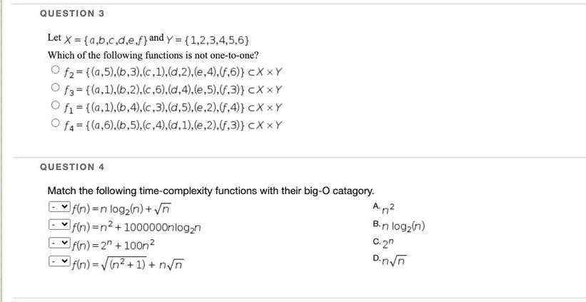 Solved QUESTION 3 Let X = {a,b,c,d,e,f) And Y = | Chegg.com