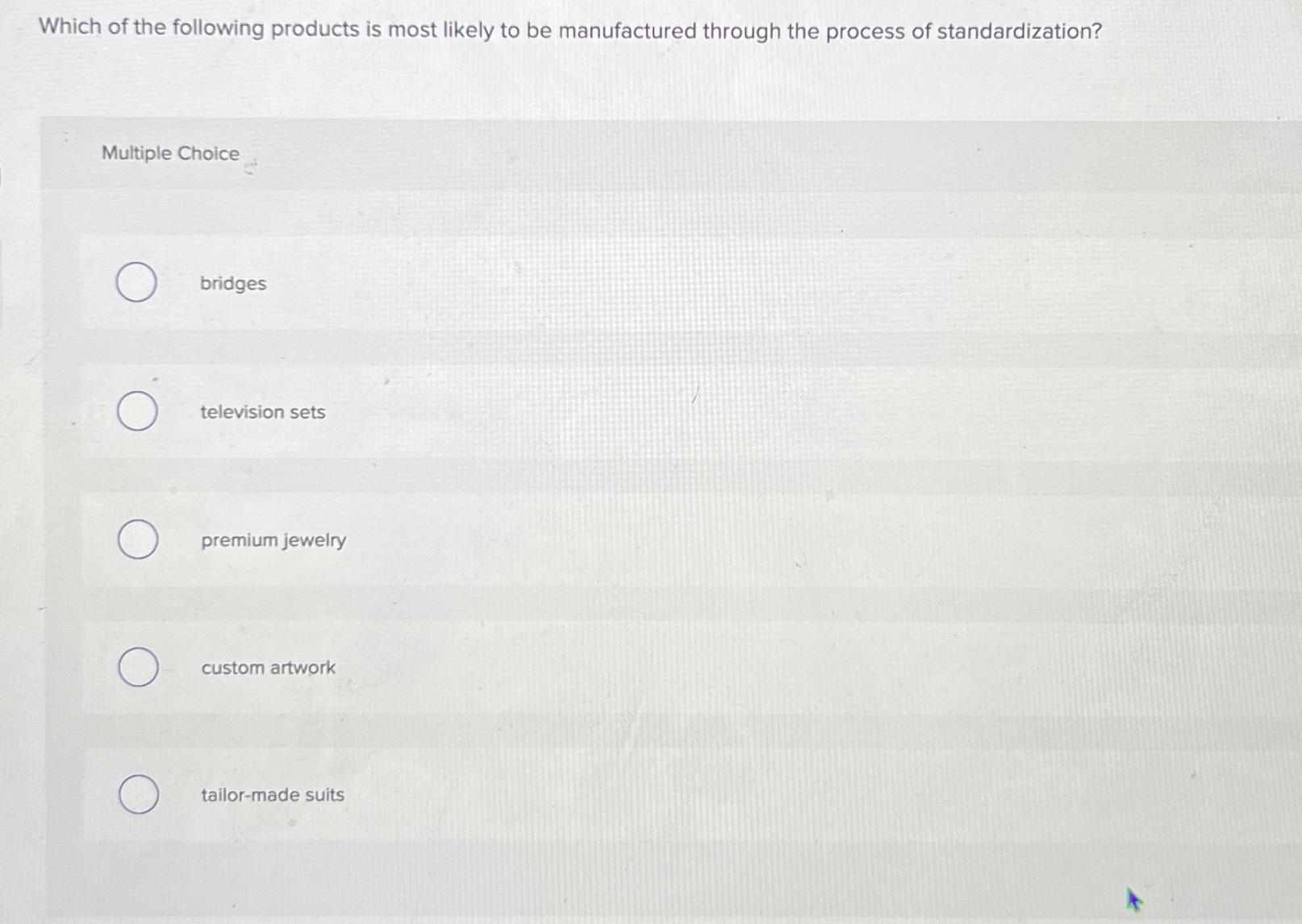 Solved Which of the following products is most likely to be | Chegg.com