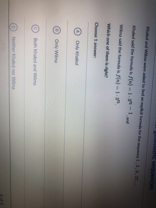 Solved Bulletric Sequences Khaled And Wilma Were Asked To 