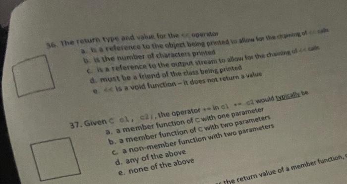 Solved 45. requiring that one declare a function virtual If | Chegg.com