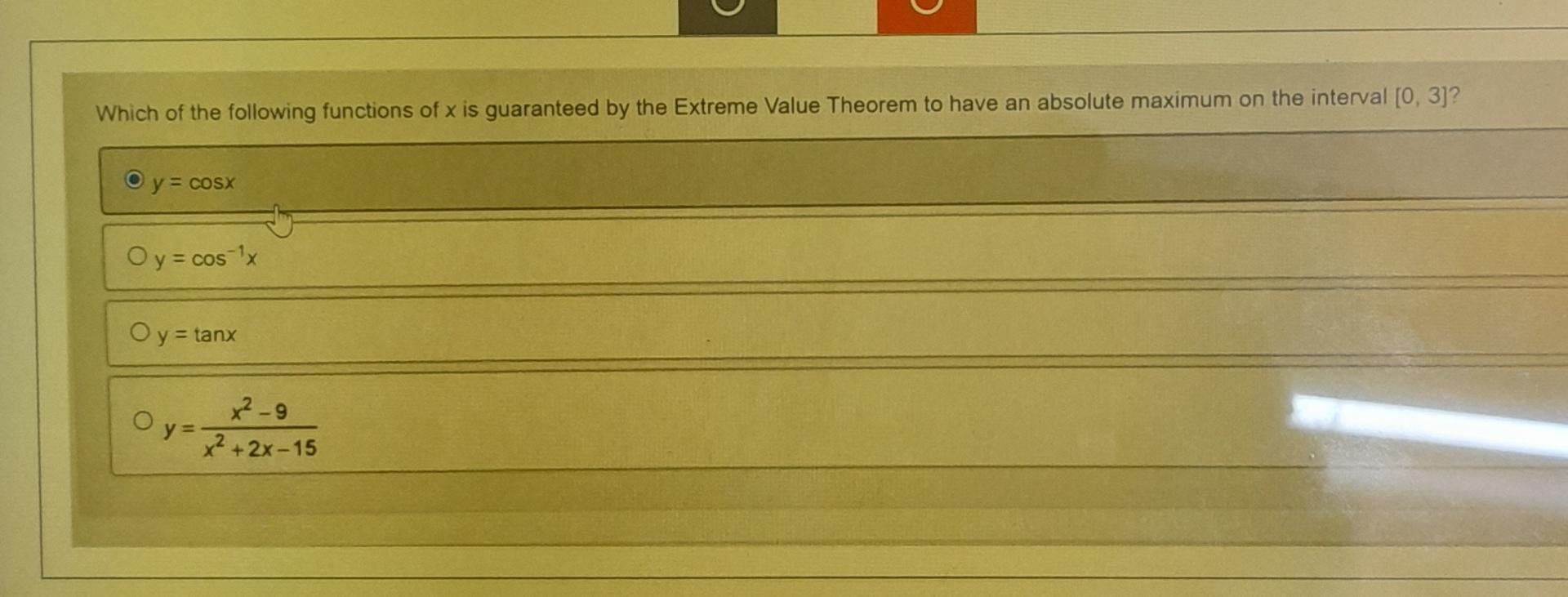 Solved Which Of The Following Functions Of X ﻿is Guaranteed 3483