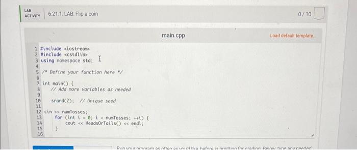 Solved Define a function named CoinFlip that returns 