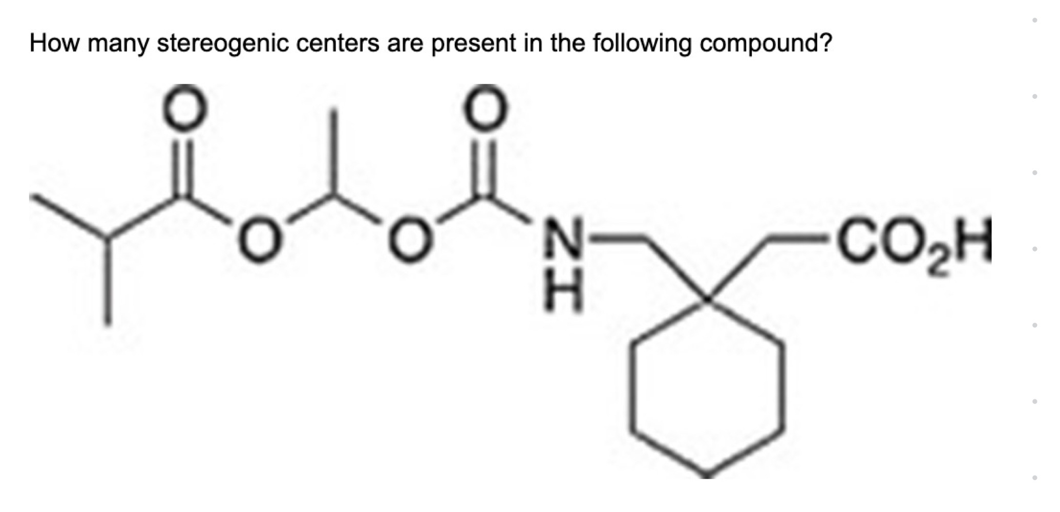 Solved How many stereogenic centers are present in the | Chegg.com