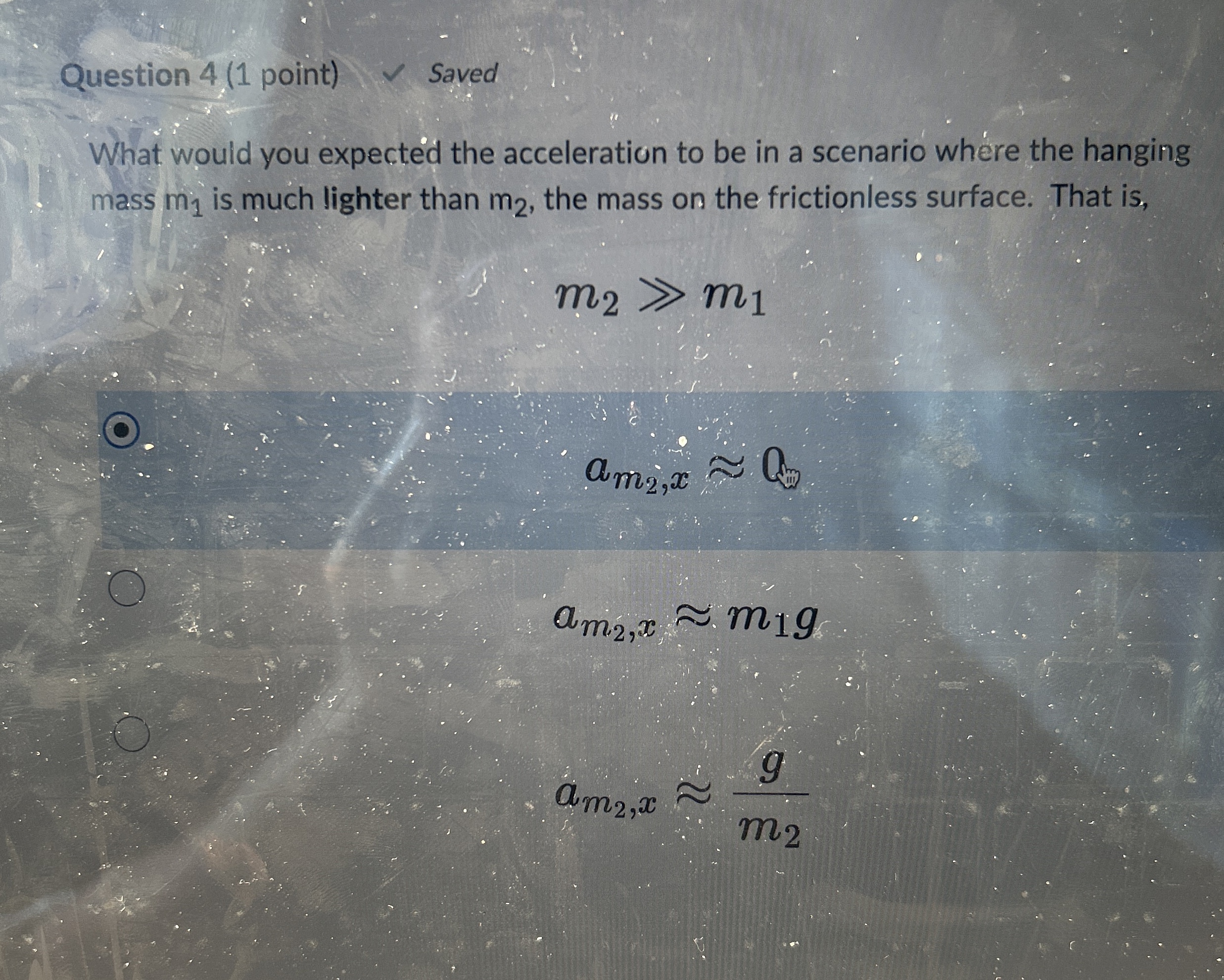 Solved Question 4 (1 ﻿point)SavedWhat would you expected the