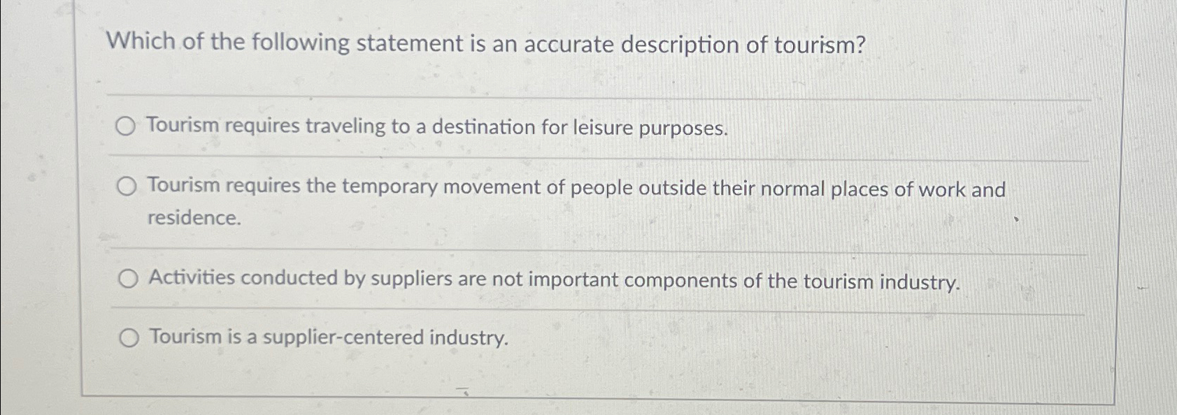 Solved Which of the following statement is an accurate | Chegg.com