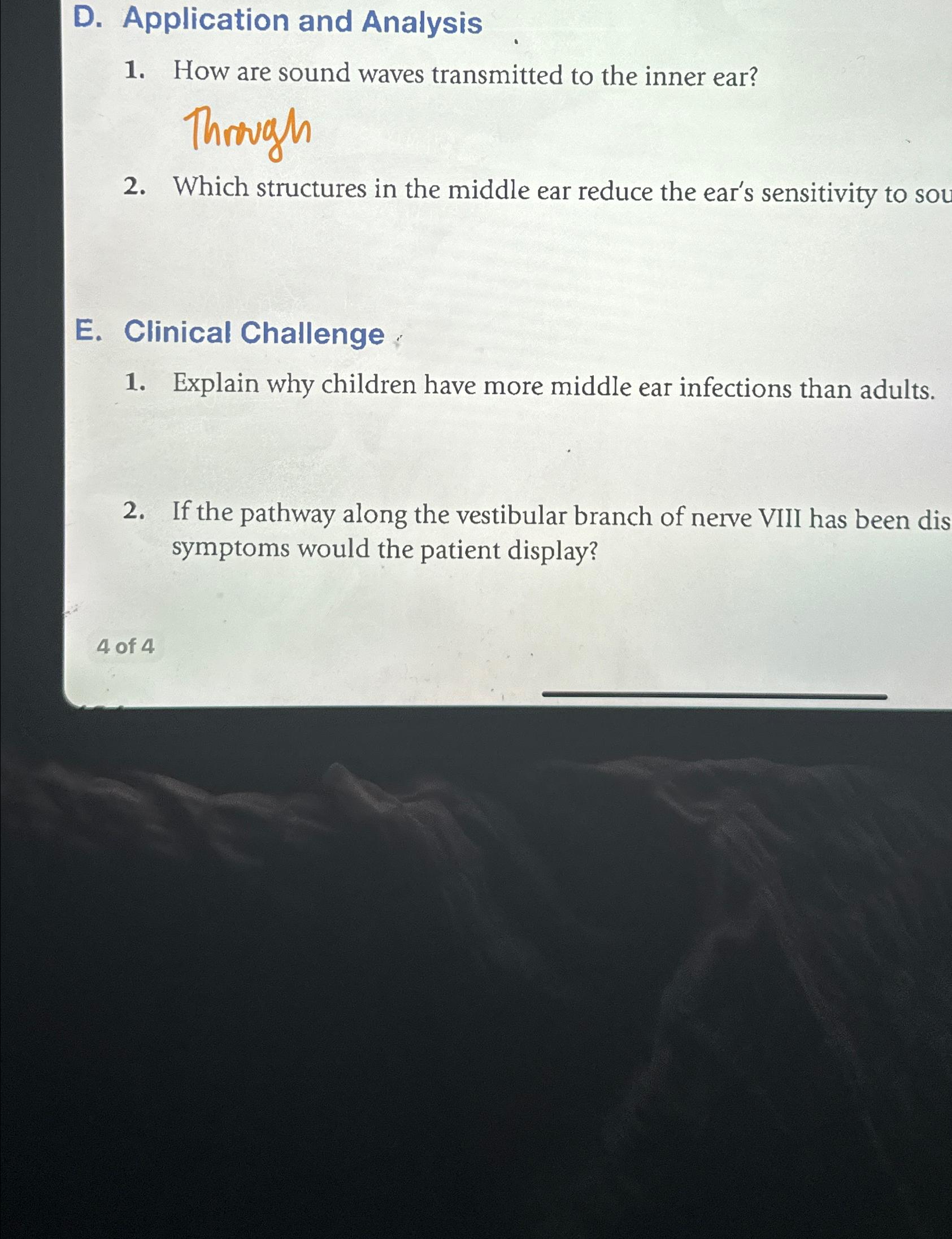 Solved D. ﻿Application and AnalysisHow are sound waves | Chegg.com