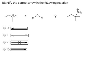 Solved Identify the correct arrow in the following reaction | Chegg.com