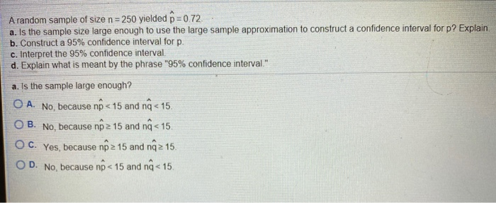 Solved Score: 0 of 1 pt 7.3.35 The random sample shown below | Chegg.com