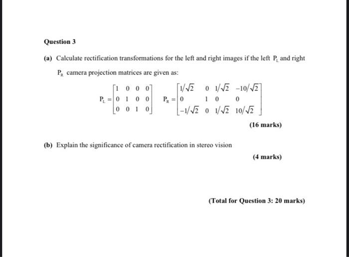 Question 3 (a) Calculate rectification | Chegg.com