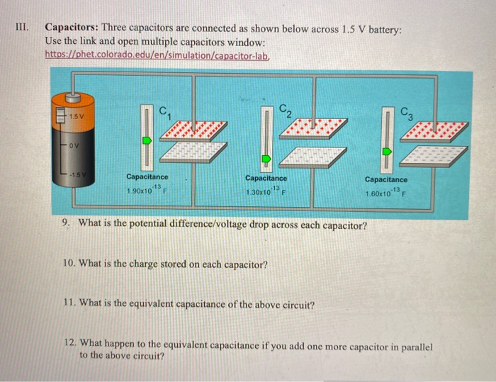 Virtual Capacitor Experiment Phet Answers - Electronic Diagram