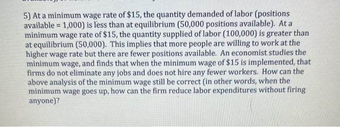 Solved Application 1: The Minimum Wage Law The Minimum Wage | Chegg.com