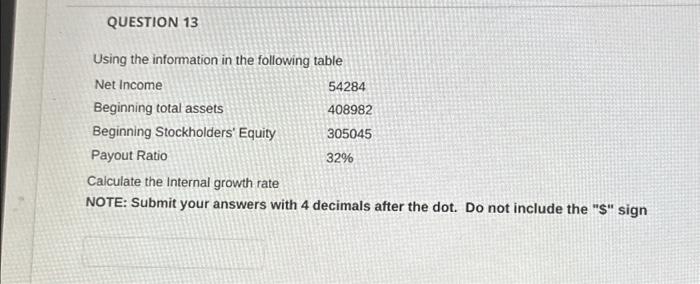 Solved Using the information in the following table | Chegg.com