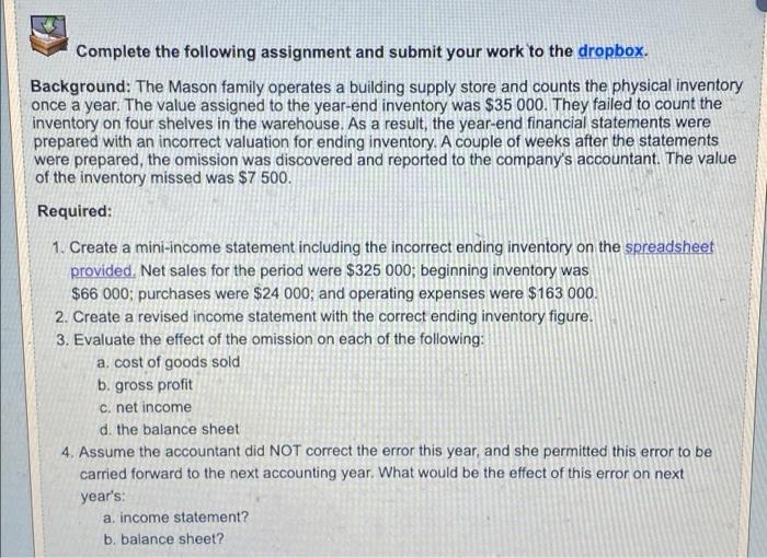 Solved Complete the following assignment and submit your | Chegg.com