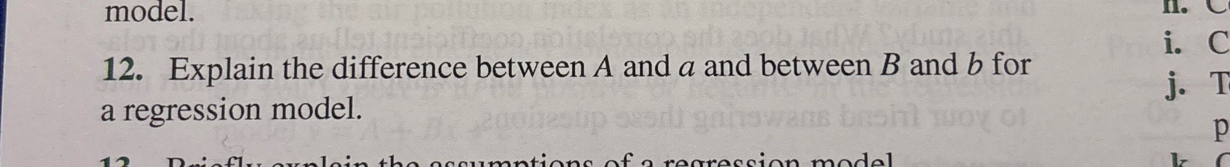 Solved Explain The Difference Between A And A And Between B | Chegg.com