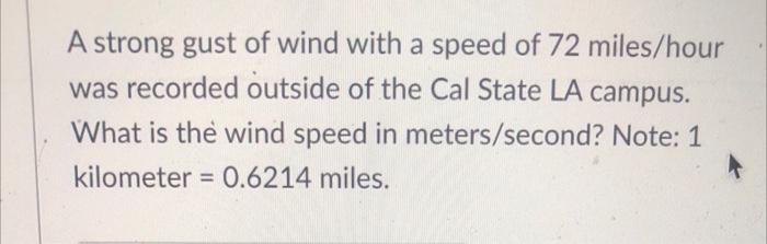 72 miles in outlet km