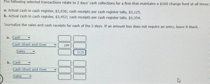 Solved The Following Selected Transactions Relate To 2 Days' | Chegg.com