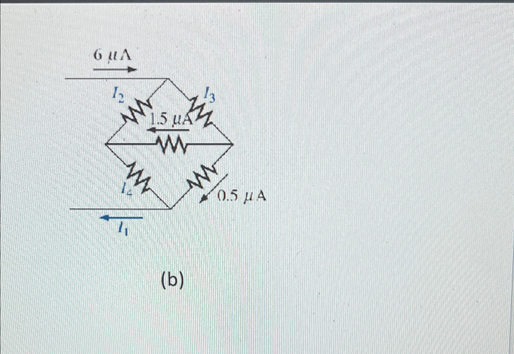 Solved (b)Determine The Unknown Currents. | Chegg.com