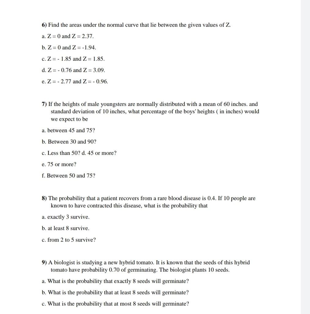 Solved 1) An experiment has four possible outcomes, A,B,C | Chegg.com