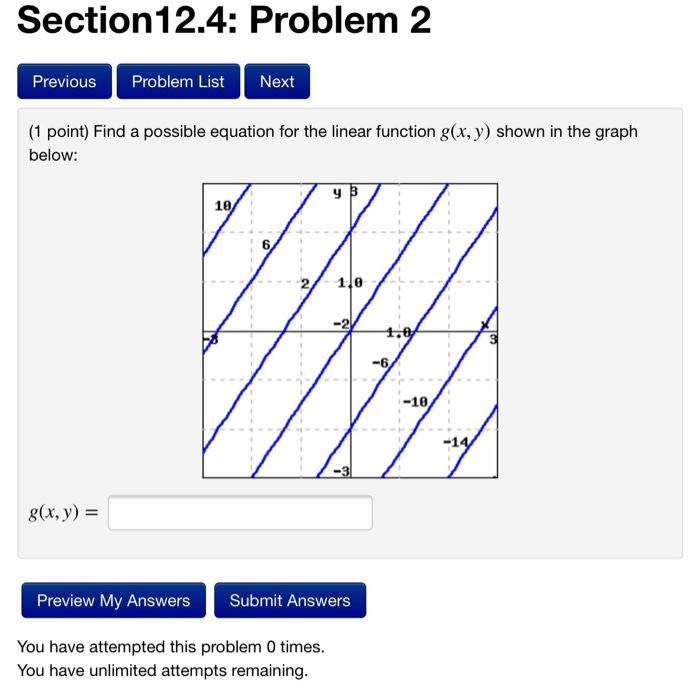 Solved Section 12.4: Problem 2 Previous Problem List Next (1 | Chegg.com