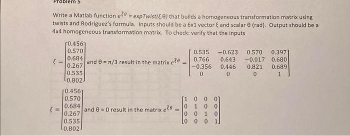 Problems Write a Matlab function e?