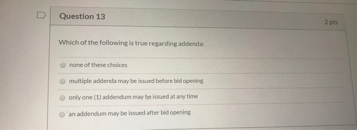 Solved Question 11 2 pts All of the following are types of | Chegg.com