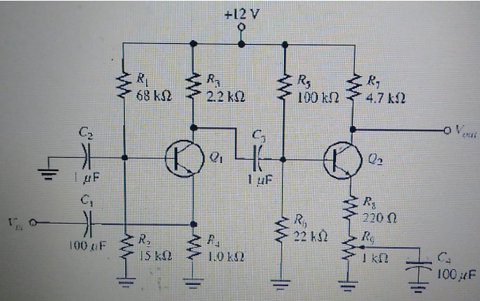 Solved Consider The Multistage Amplifier Shown In Fig.Q3. β | Chegg.com