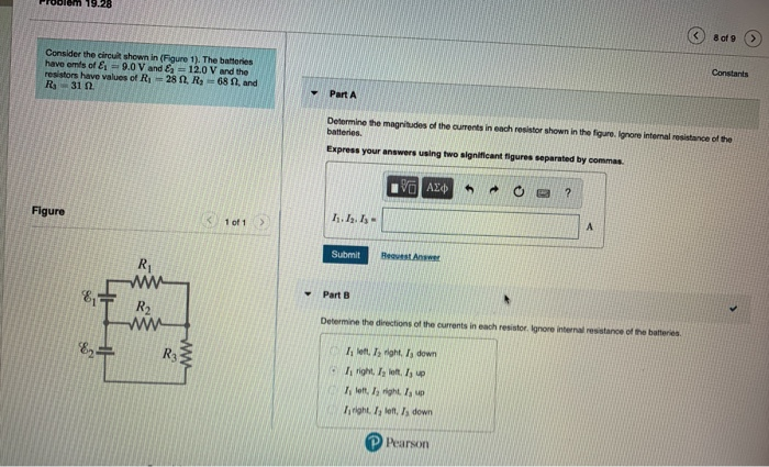 Solved 19.28 8 of 9 Consider the circuit shown in Figure 1). | Chegg.com