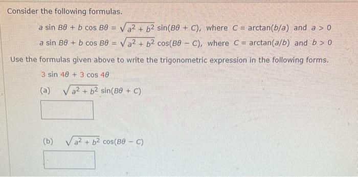 Solved Consider The Following Formulas. | Chegg.com